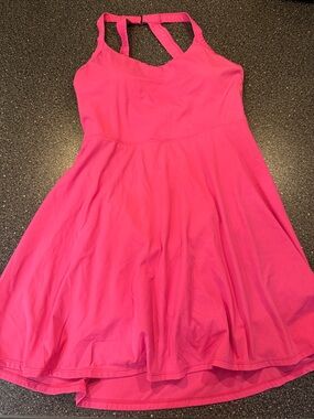 softlyzero plush backless active dress Pickleball fit check wearing the Softly Zero Plush Backless Active Dress and I love how lightweight it feels while still being flattering : r/halara_official